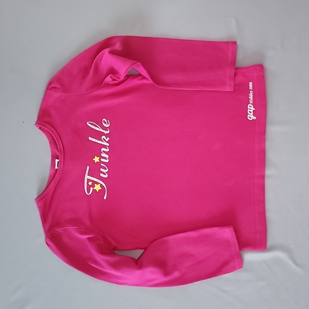 Baby Gap dark pink long sleeve (Twinkle) shirt.           Size: Toddler (5 yr)